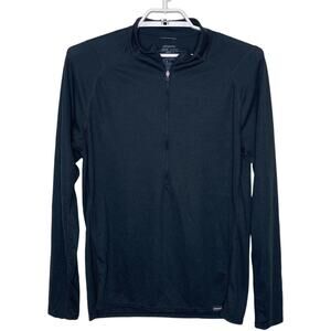PATAGONIA Men's Black Capilene 2 Lightweight Quarter Zip Base Layer Hiking Sz L